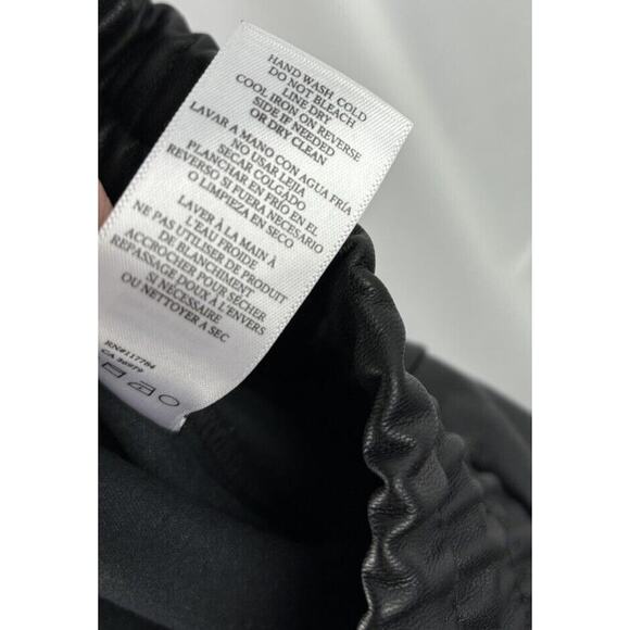 Rails Jayden Vegan Leather Elastic Waist High Rise Pants Womens Size Medium M - Picture 12 of 14